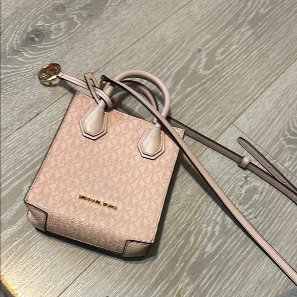 Michael Kors Pink Mini Bag with Textured Finish
